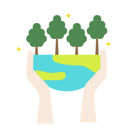 Save forest  Illustration