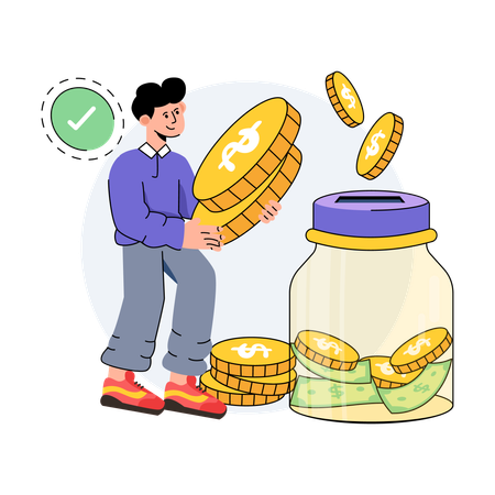 Save Money  Illustration