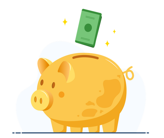 Save Money  Illustration