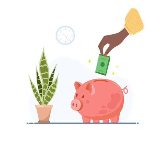 Save Money  Illustration