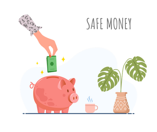 Save Money  Illustration