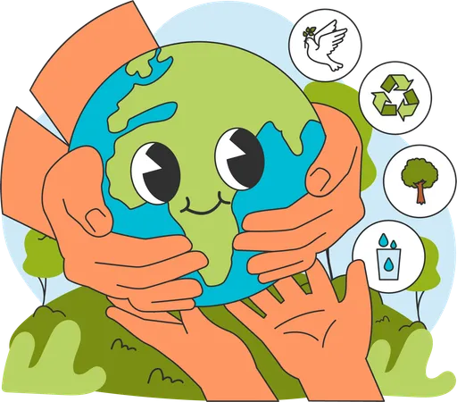 Save our planet  Illustration