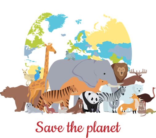 Save the Planet  Illustration