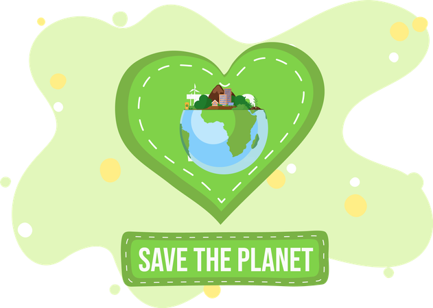 Save the planet  Illustration