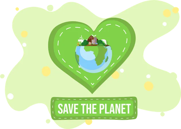 Save the planet  Illustration