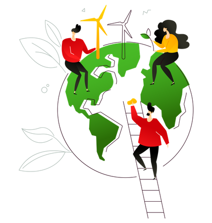 Save the planet  Illustration