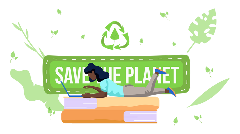 Save the planet  Illustration