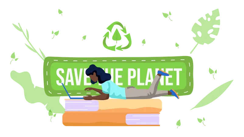 Save the planet  Illustration