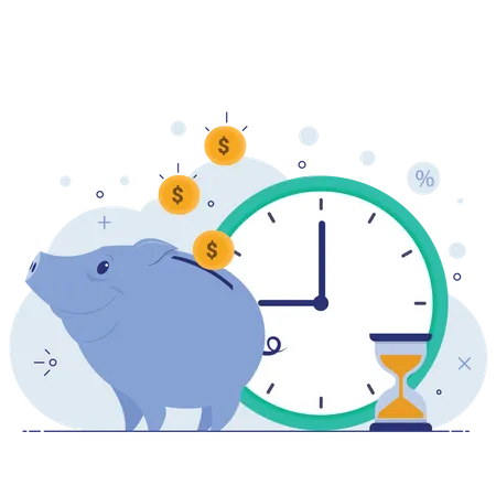 Save time and money  Illustration