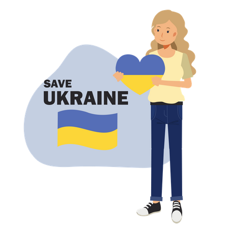 Save Ukraine  Illustration