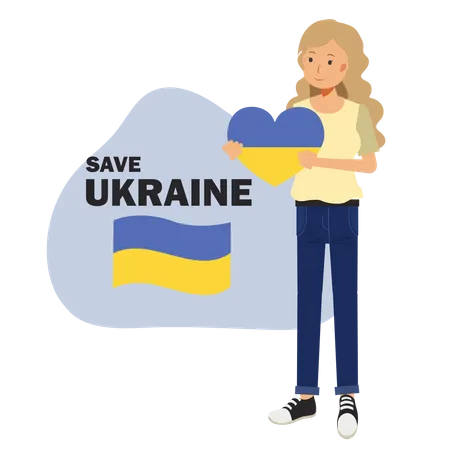 Save Ukraine  Illustration