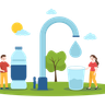 save water illustration