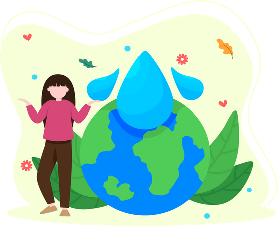 Save water  Illustration