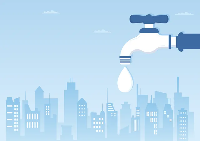 Save Water  Illustration