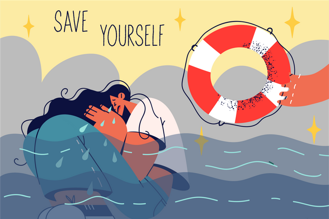 Save yourself  Illustration