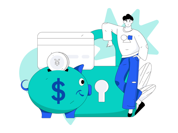 Saving credit  Illustration