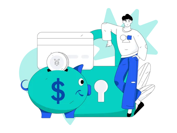 Saving credit  Illustration