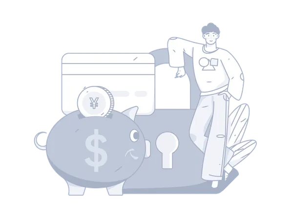 Saving credit  Illustration