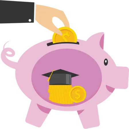 Saving for future study education expenditures  Illustration