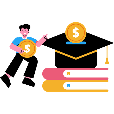 Saving Money for Education  Illustration