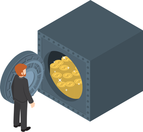 Saving Money  Illustration
