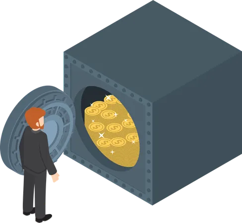 Saving Money  Illustration