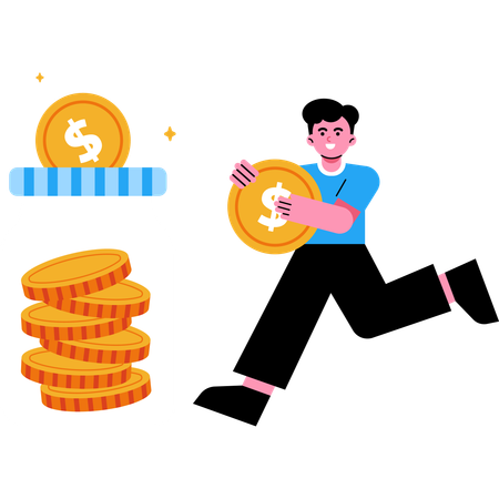 Saving Money  Illustration