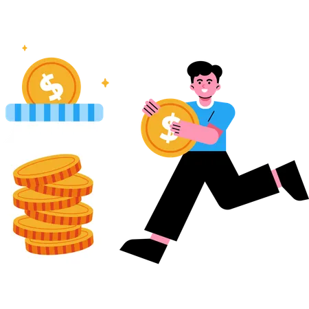 Saving Money  Illustration