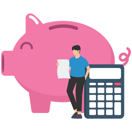 Saving money  Illustration