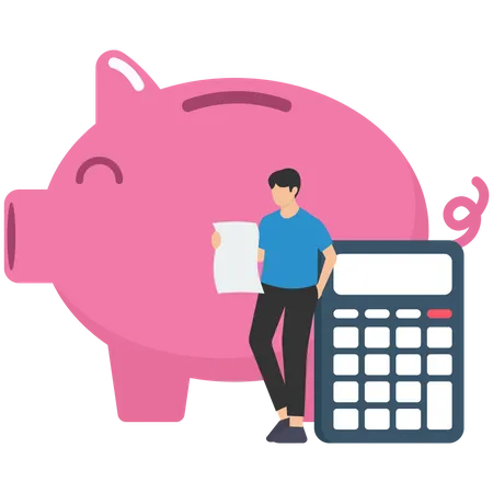 Saving money  Illustration