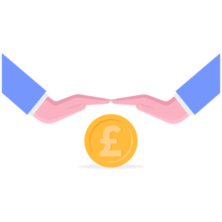 Saving Pound  Illustration