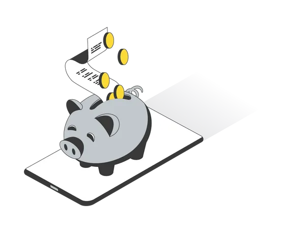 Savings Account Statement Illustration