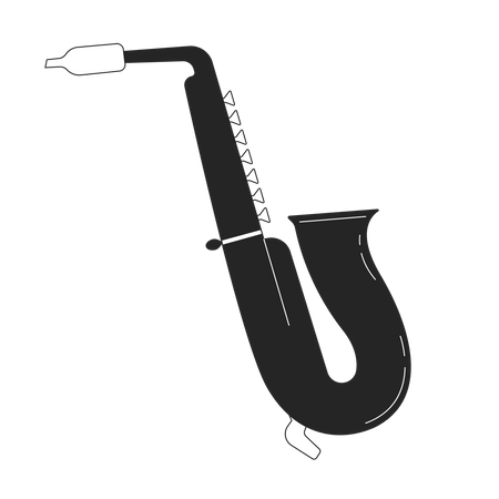 Instrument de musique saxophone  Illustration