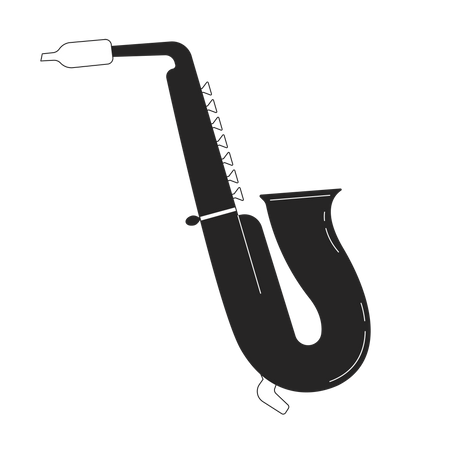 Saxophone musical instrument  Illustration