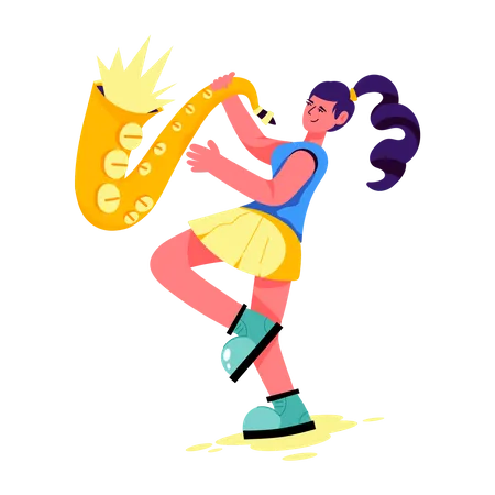 Saxophonist  Illustration