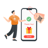illustration for payment successful tick