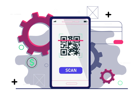 Analyse de code QR  Illustration