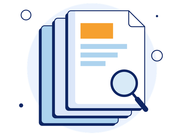 Scan Document Illustration