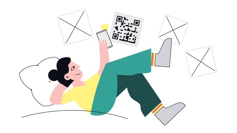 An Image Resembling A Quick Response QR Code Emphasizing Modern Technology And Its Ability To Store And Retrieve Information Easily Illustration