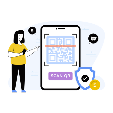 Scan Qr  Illustration