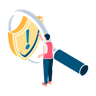 illustrations for scanning security warning