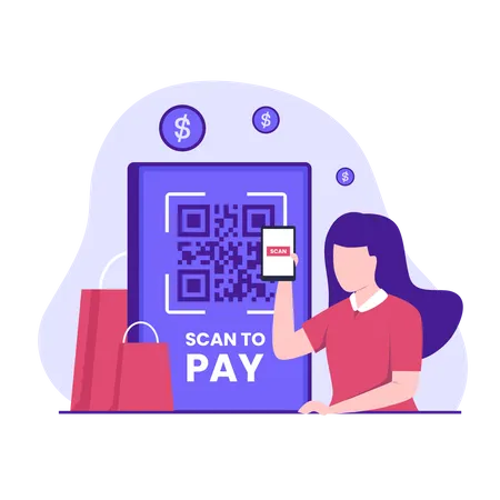 Scan To Pay  Illustration
