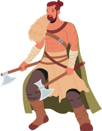 Scandinavian Warrior Illustration