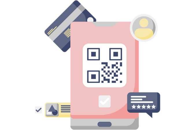 Scanner de codes à barres qr  Illustration