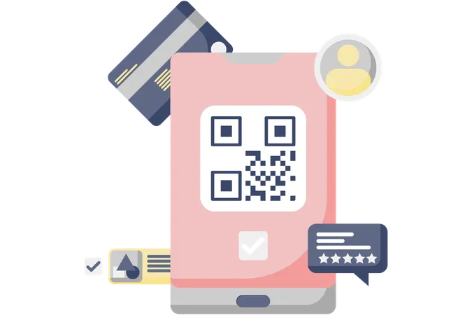 Scanner de codes à barres qr  Illustration