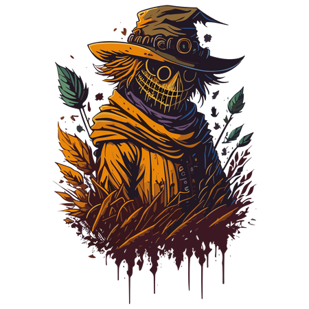 Scarecrow clipart  Illustration