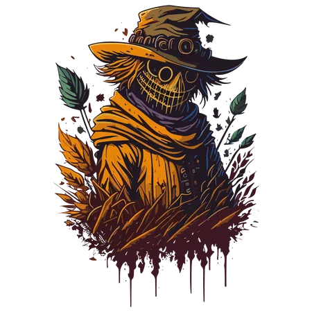 Scarecrow clipart  Illustration