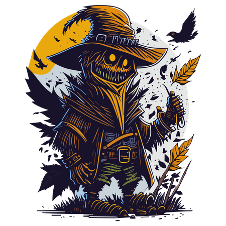 Scarecrow clipart  Illustration