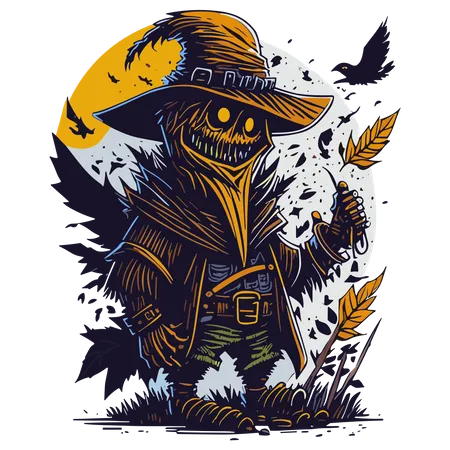 Scarecrow clipart  Illustration