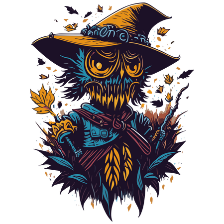 Scarecrow clipart  Illustration